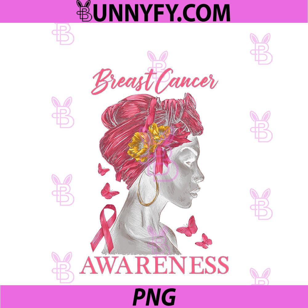 Breast Cancer Awareness PNG, African American Women Pink Ribbon PNG