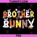 Brother Bunny PNG, Family Group Matching Easter Day Egg Hunt PNG