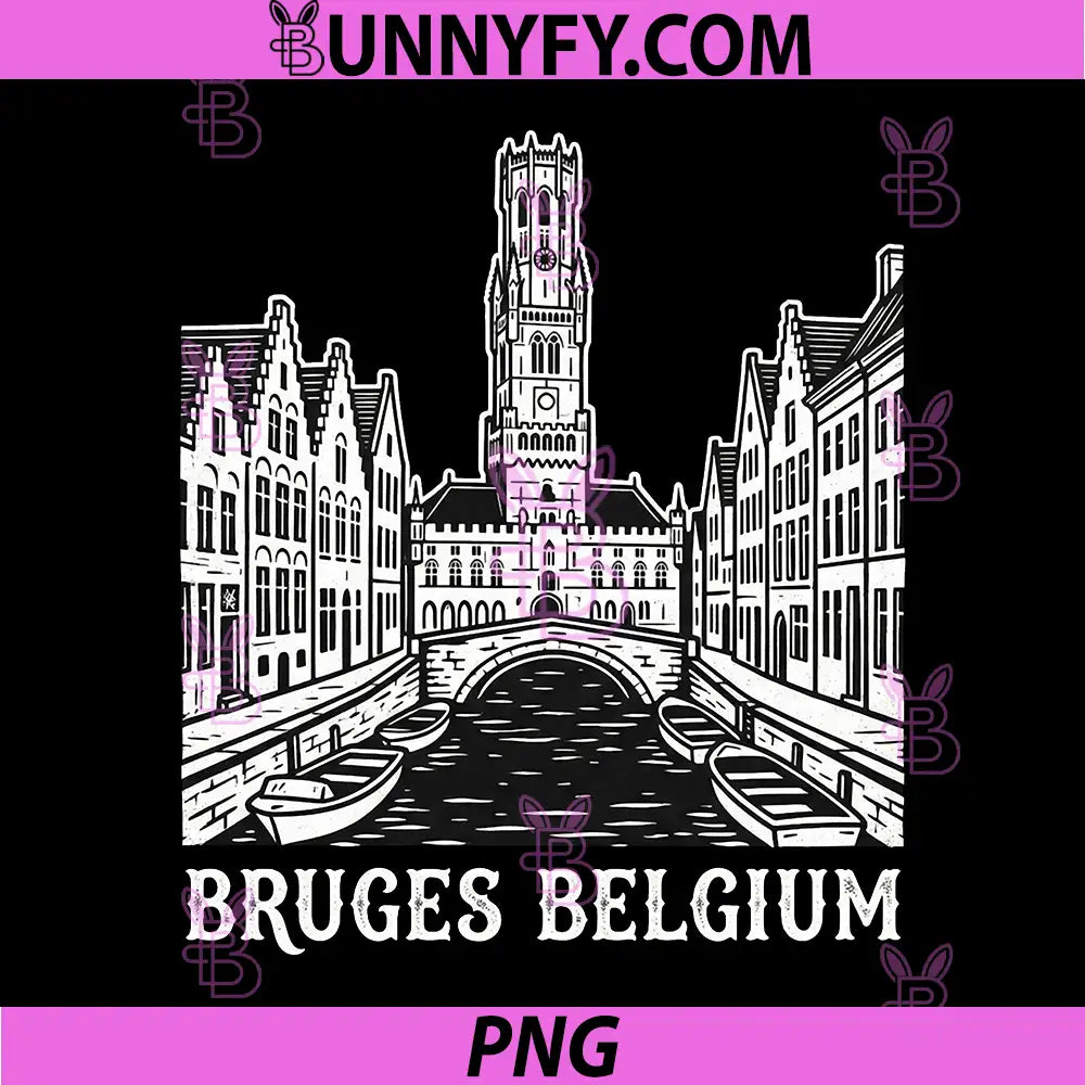 Bruges Belgium PNG, Travel Souvenir City PNG
