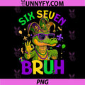 Bruh 67 Mardi Gras PNG, Alligator Six Seven PNG, 6 7 Mardi Gras PNG