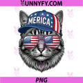Bruh Fourth 4th of July Cat PNG, American Patriotic PNG