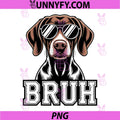 Bruh German PNG, Shorthaired Pointer PNG, Funny Cool Dog Meme PNG