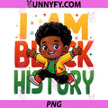 Bruh I Am Black History PNG, Month Black Child Magic Afro PNG