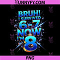 Bruh I Survived 6-7 Now Im 8 PNG, Birthday Boys PNG