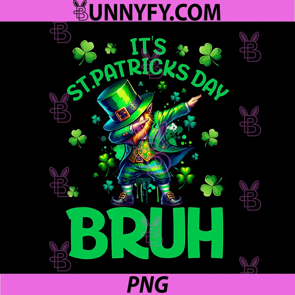 Bruh St Patricks Day PNG, Saint Patricks Day Leprechaun PNG