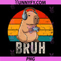 Bruh Video Games PNG, Funny Capybara Gaming PNG