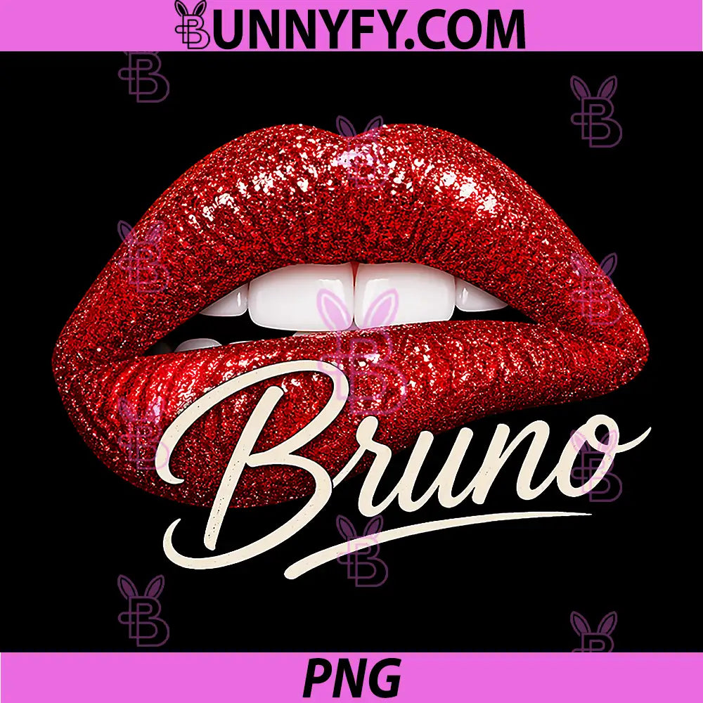 Bruno Name PNG, Retro Vintage PNG