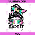 Brushstroke Messy Bun PNG, Made it to May Teacher PNG