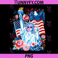 Brushstroke Statue of Liberty PNG, Blowing Bubble Gum 4th of July PNG