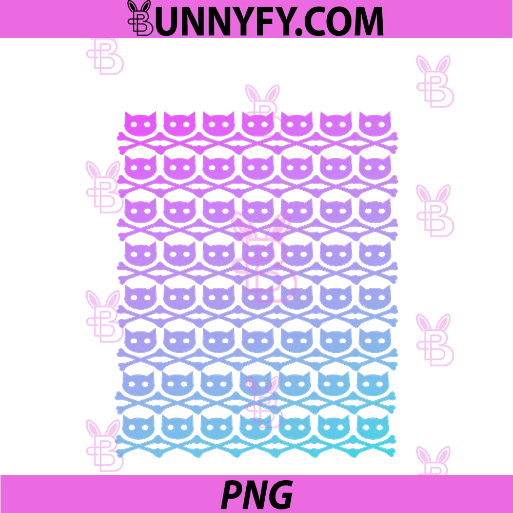 BuddyCatAFK Pink PNG, Fade All Over Skull Logo Dark PNG