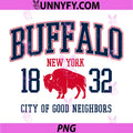 Buffalo New York PNG, City of Good Neighbors Collegiate PNG