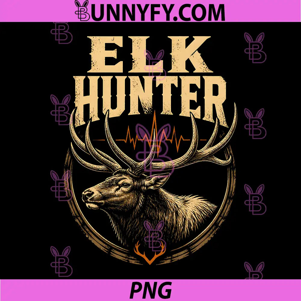 Bull Elk Hunter PNG, Heartbeat Elk Hunting PNG