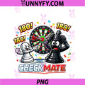 Bullseye Darts PNG, Chess Pawn Vs King Strategy Tee PNG