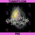 Bunny Mode Egg-Cited PNG, Dark Easter Egg Graphic Design PNG