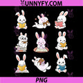 Bunny Reading PNG, Rabbit Funny Easter PNG
