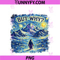 But Why PNG, Nihilist Penguin Shirt Van Gogh Style - Starry Night PNG