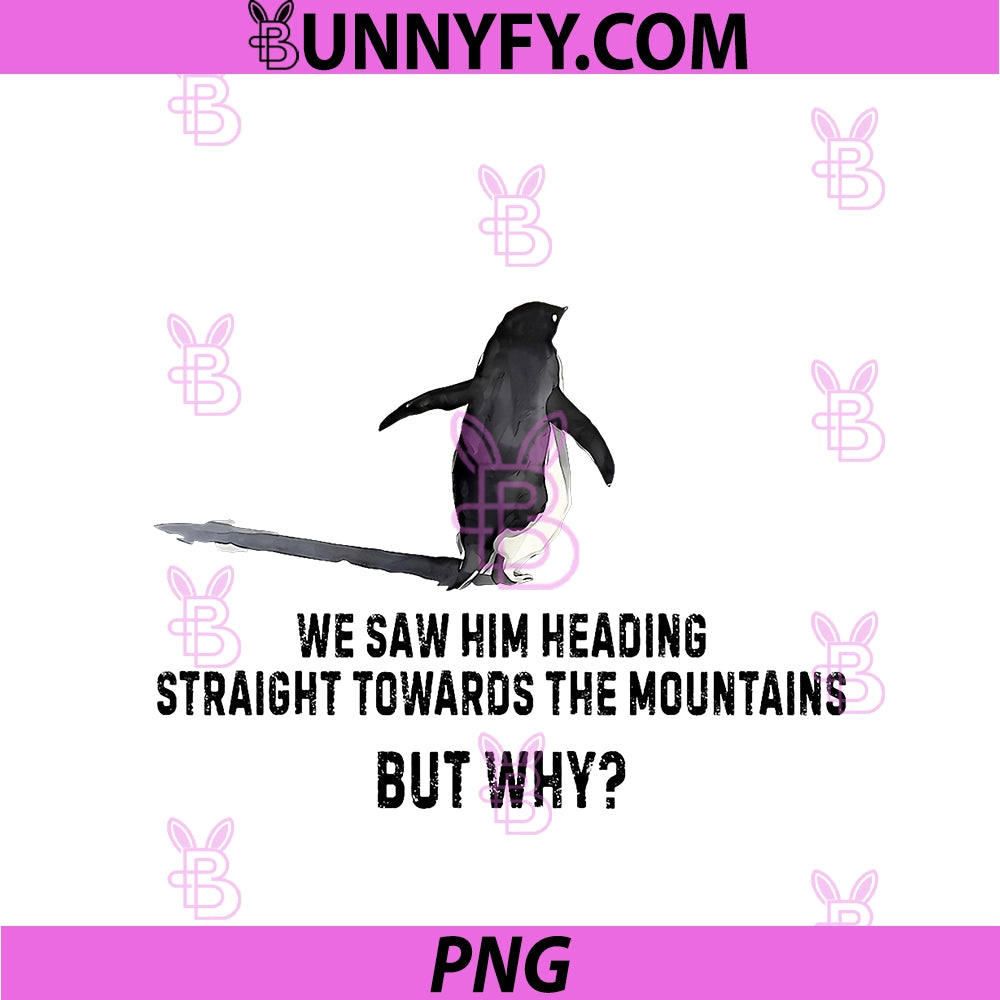 But Why PNG, Penguin Nihilist Mountain Absurd Humor PNG