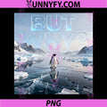 But Why Penguin Aesthetic PNG, Funny Ice Landscape Art PNG