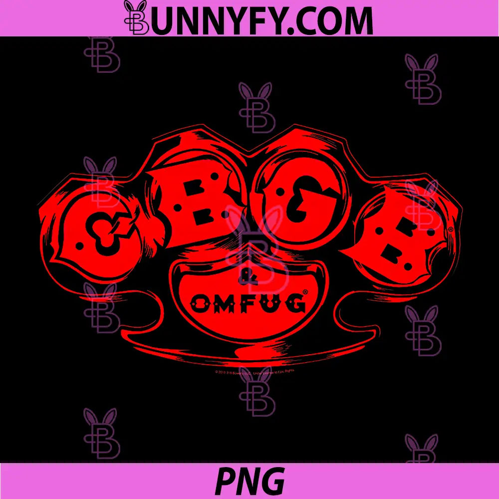 CBGB Knuckles PNG, Logo in Black PNG