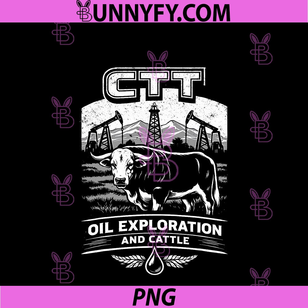 CTT Oil Exploration And Cattle PNG, Funny Ranch Industry PNG