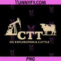 CTT Oil Exploration And Cattle Company Logo PNG, Western Texas PNG