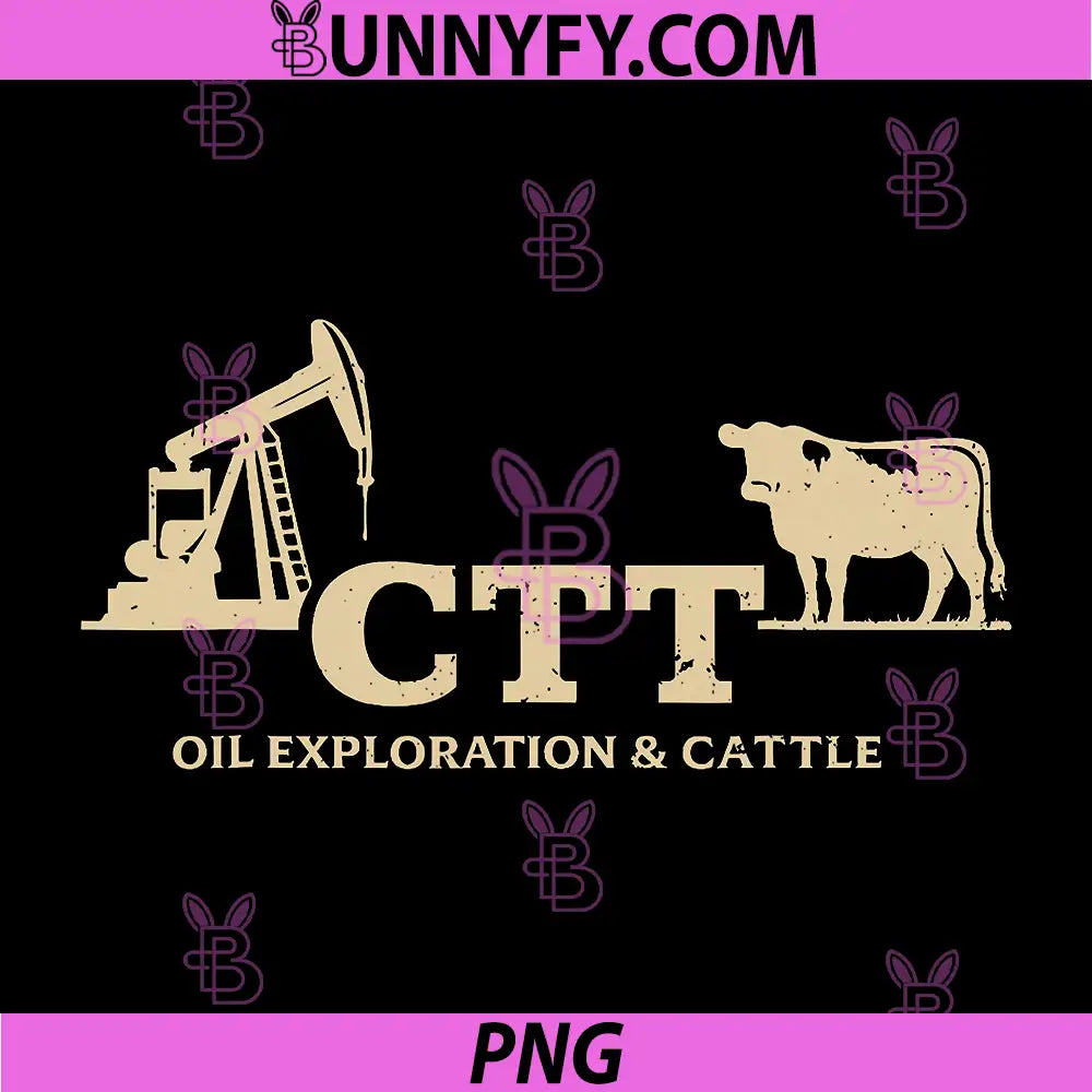 CTT Oil Exploration And Cattle Company Logo PNG, Western Texas PNG