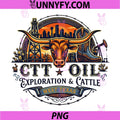 CTT Oil Exploration And Cattle Company PNG, Western Texas Ranch Vintage PNG