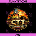 CTT Oil Exploration & Cattle Graphic PNG, Oilfield Ranch PNG