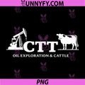CTT Midland Texas Oil Exploration PNG, Cattle Horns Oilfield Design PNG