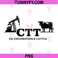 Oil Exploration And Cattle Logo PNG, CTT Oilfield Ranch PNG