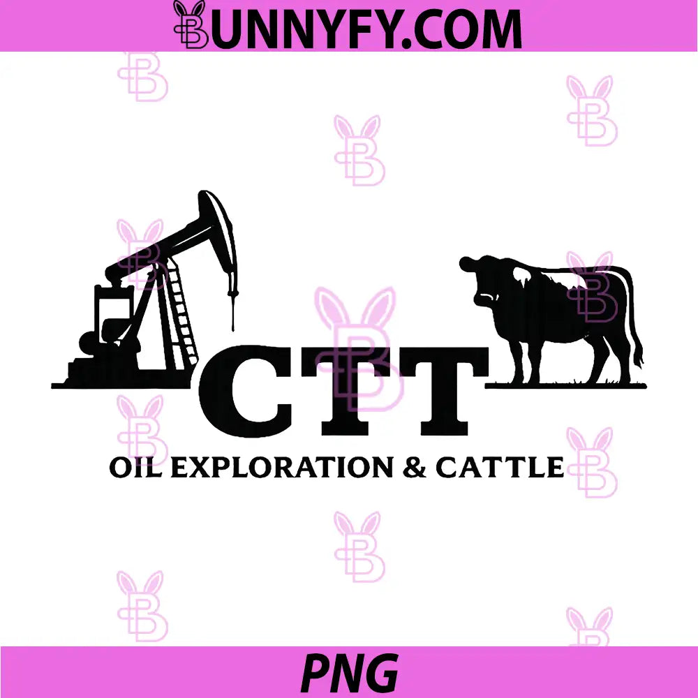Oil Exploration And Cattle Logo PNG, CTT Oilfield Ranch PNG