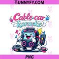 Cable Car Karaoke PNG, Electrician Humor Neon Graphic PNG