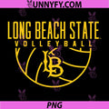 Long Beach State Volleyball Logo PNG, CSULB Volleyball Arch PNG
