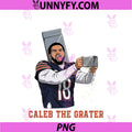 Caleb The Grater Game Day Football PNG, Funny Meme Cheese PNG