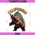 California Power Bear Strength PNG, Hustle & Wealth PNG