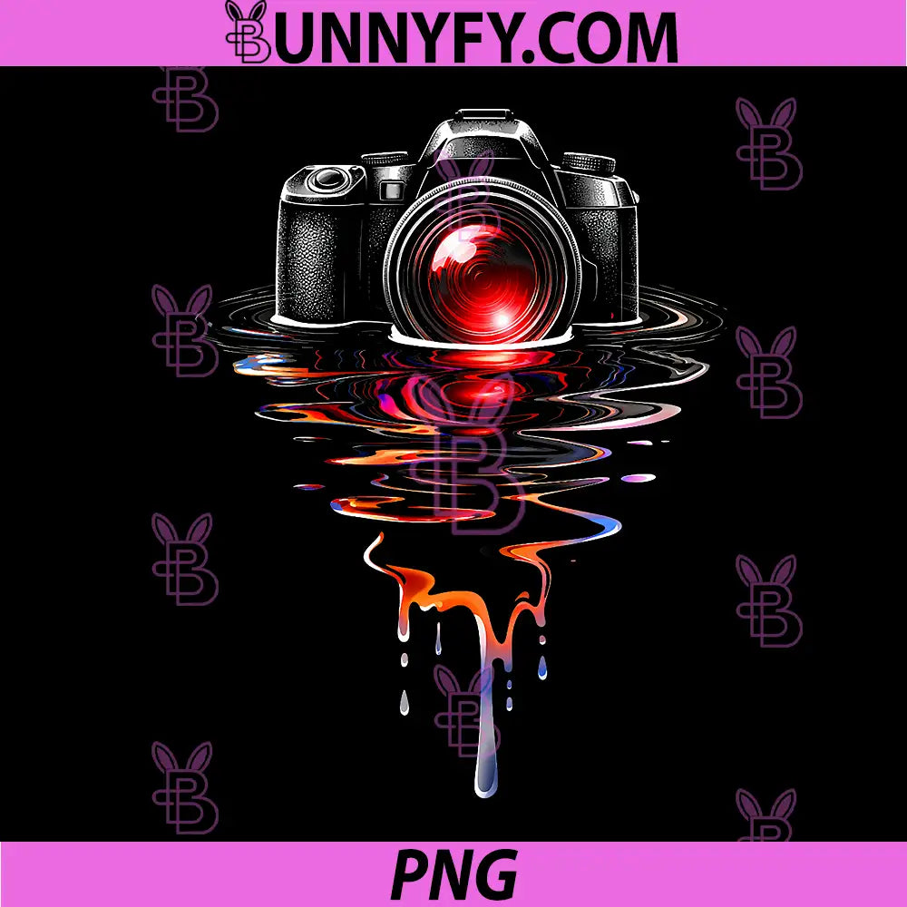 Camera Lens Reflection Drip PNG, Photography Cool Photographer PNG