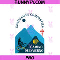 Camino De Invierno Bicycle Woman PNG, Santiago De Compostela 2026 PNG