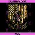 Camo American Flag Bigfoot PNG, USA Camouflage Sasquatch PNG
