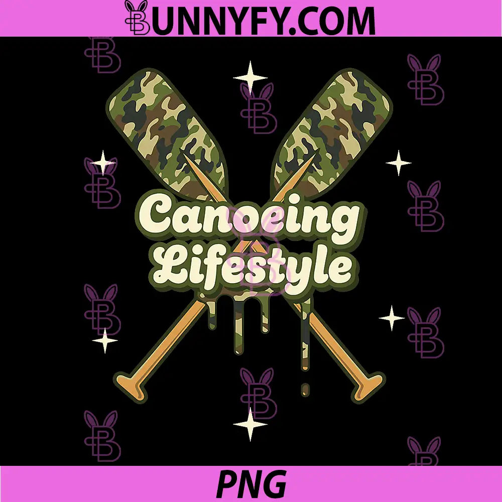 Camo Canoeing PNG, Drip Life Style PNG