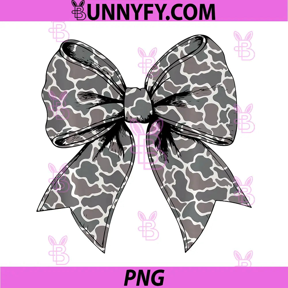 Camo Coquette Bow Duck PNG, Hunt Duck Hunting Performance PNG