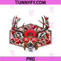 Camo Deer Head Buck XOXO PNG, Hunting Hunter Valentine's Day PNG