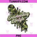 Camo Snowboarding PNG, Drip Life Style PNG