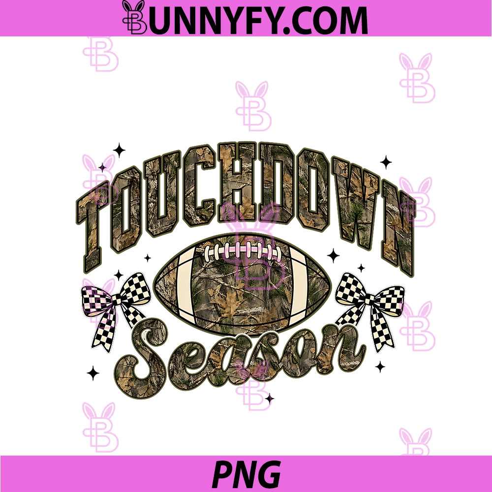 Camo Touchdown Season PNG, Football Game Day PNG