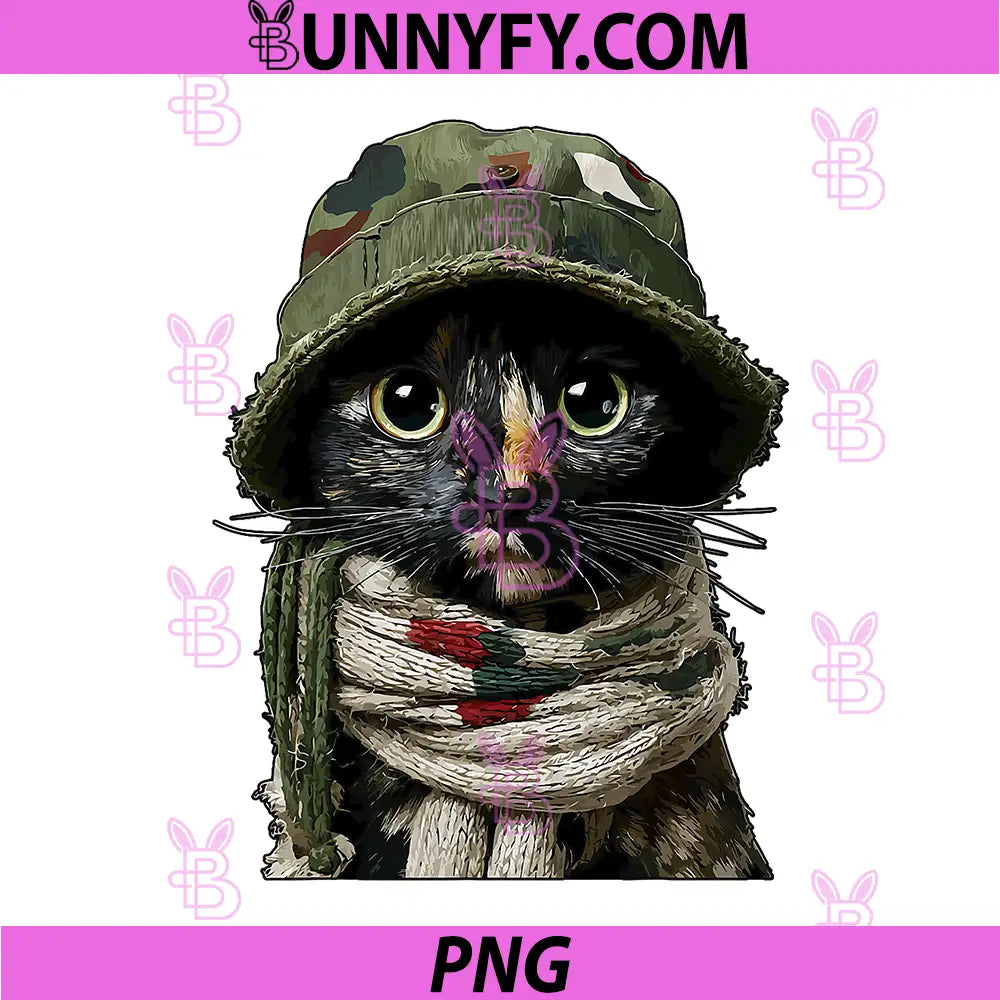 Camouflage Tortoiseshell Cat Camo PNG, Feline Animal Hunter PNG