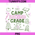 Camp Second Grade PNG, Teacher Camping Hiking Adventure Awaits PNG