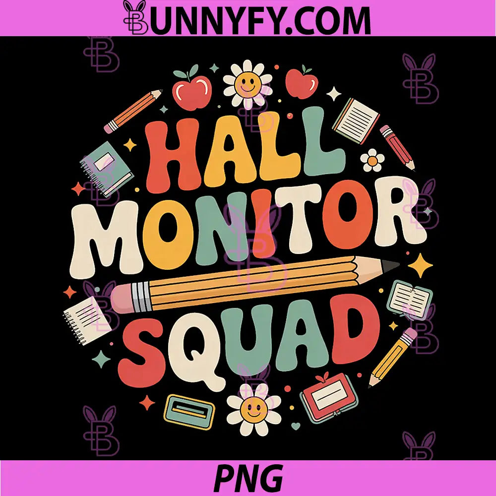 Hall Monitor Squad PNG, Patrol Back to School PNG