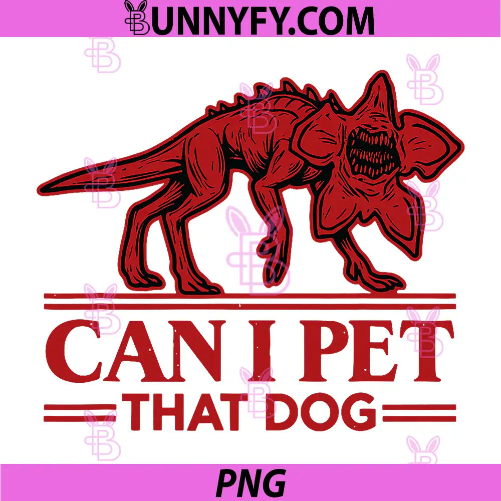 Can I Pet That Dog PNG, Demodog Monster PNG