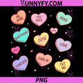 Candy Heart Love PNG, Valentines Day Teachers PNG