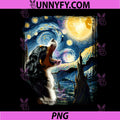 Canine Dog Art Van Gogh Starry Night PNG, Bernese Mountain Dog Performance PNG