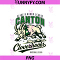 Canton Cloverhoofs PNG, Vintage Minor League Baseball PNG